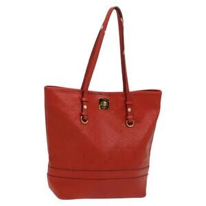 LOUIS VUITTON Monogram Empreinte Citadines PM Tote Bag Orange M40556